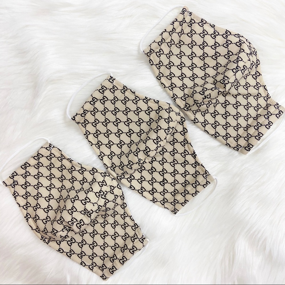 3 HANDMADE IN USA -  washable cotton face masks